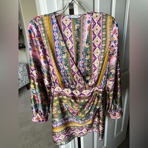 EUC Zara floral patterned mini dress